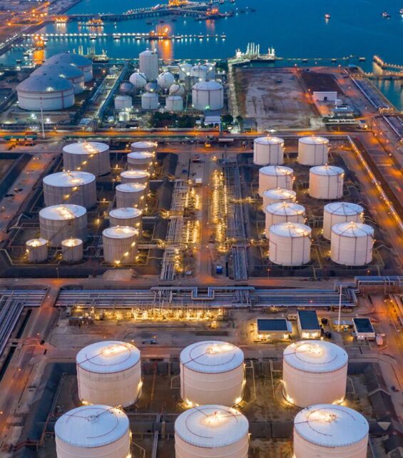 storage Tank storage facility for petroleum products at ECT Delta Terminal B.V